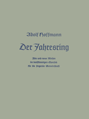 cover image of Der Jahresring